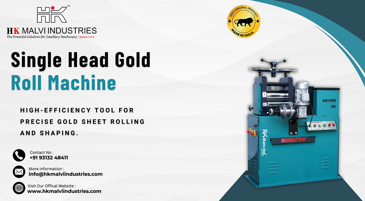 single head gold jewellery rolling machine manufacturer in india