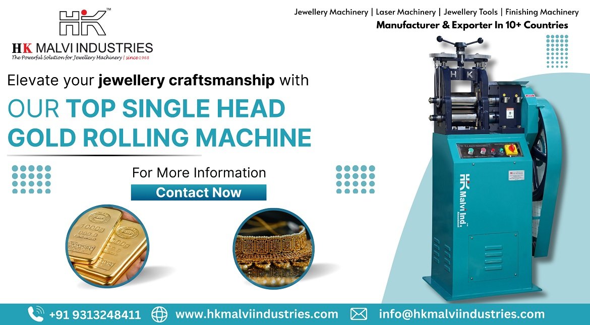 supplier of top single head gold rolling machine in gujarat ahmedabad
