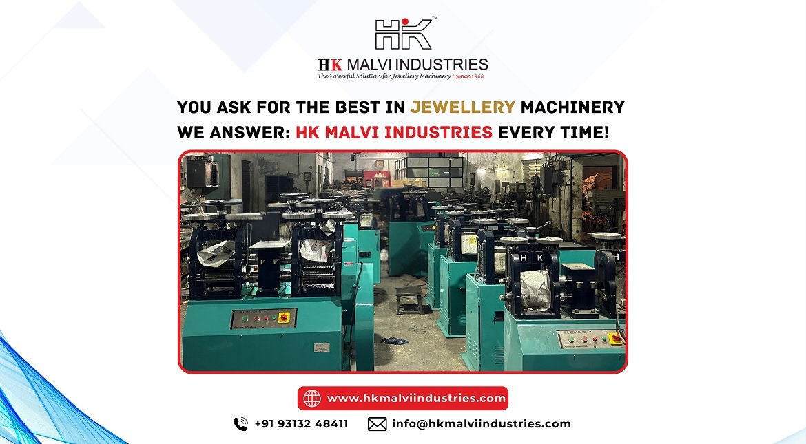 why trust hk malvi industries for gold jewellery making machine in india