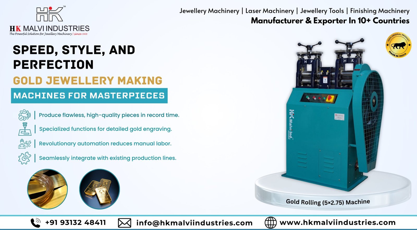 gold jewellery making machinery trends and innovations in 2025