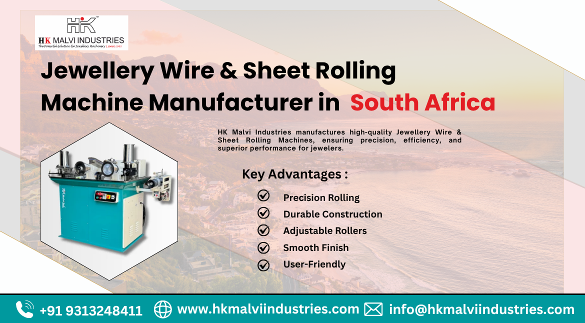 jewellery wire & sheet rolling machine manufacturer in south africa