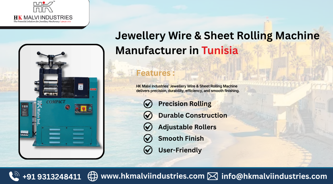 jewellery wire & sheet rolling machine manufacturer in tunisia