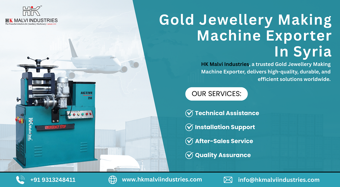gold jewellery making machine exporter in syria