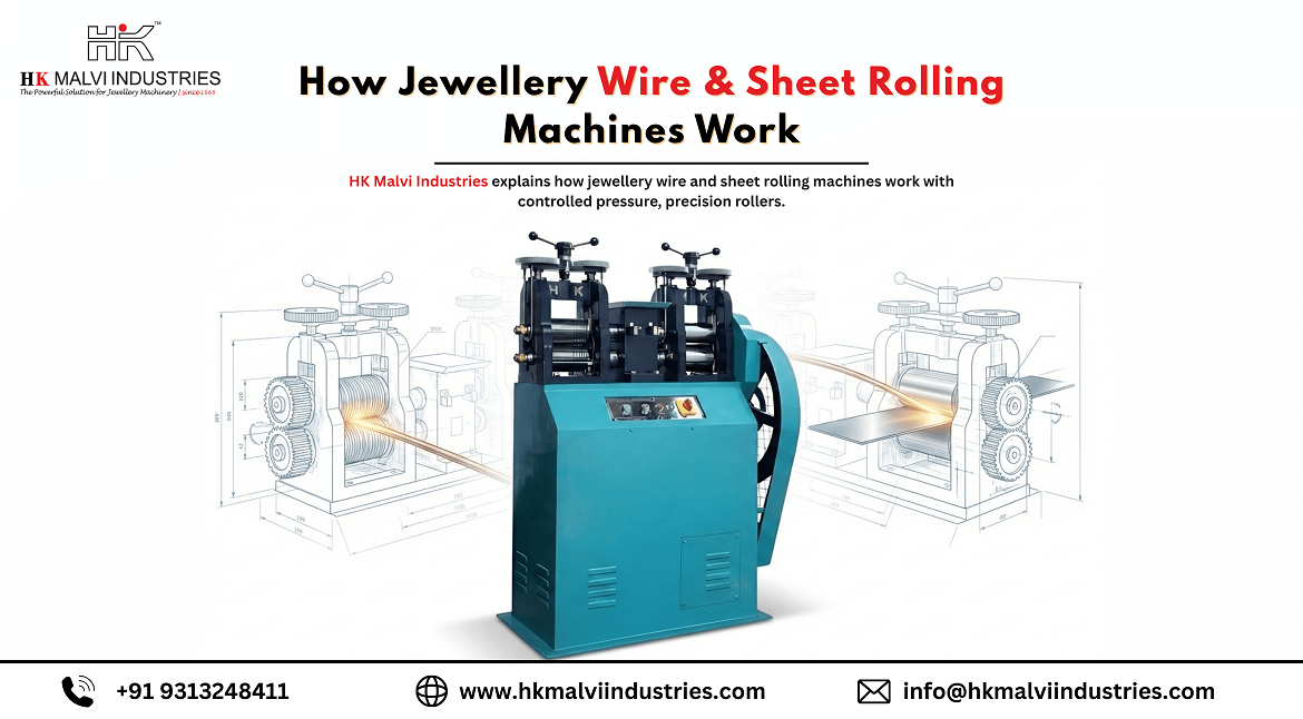 how jewellery wire & sheet rolling machines work in india