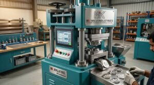 automated coin minting press machine image
