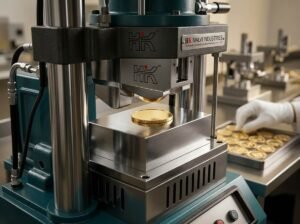 coin minting press working image