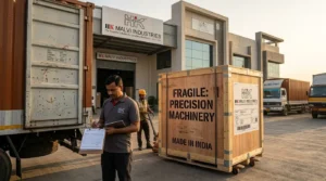 crate loaded jewellery machine