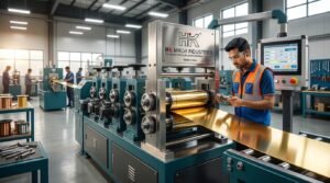 inspection of gold sheet rolling machine