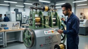engineers inspection of machine