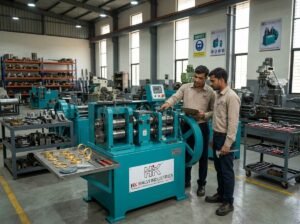 engineers inspection of machine