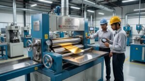 engineers inspection of rolling machine
