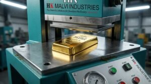 gold on press machine