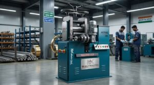 gold rolling machine in workshop