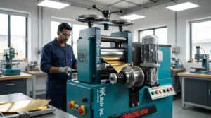 gold sheet rolling machine image