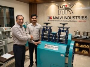 jewellery owner with machine image