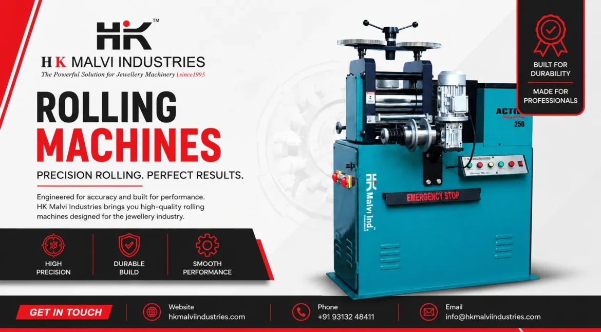 advanced rolling machines for jewellery perfection