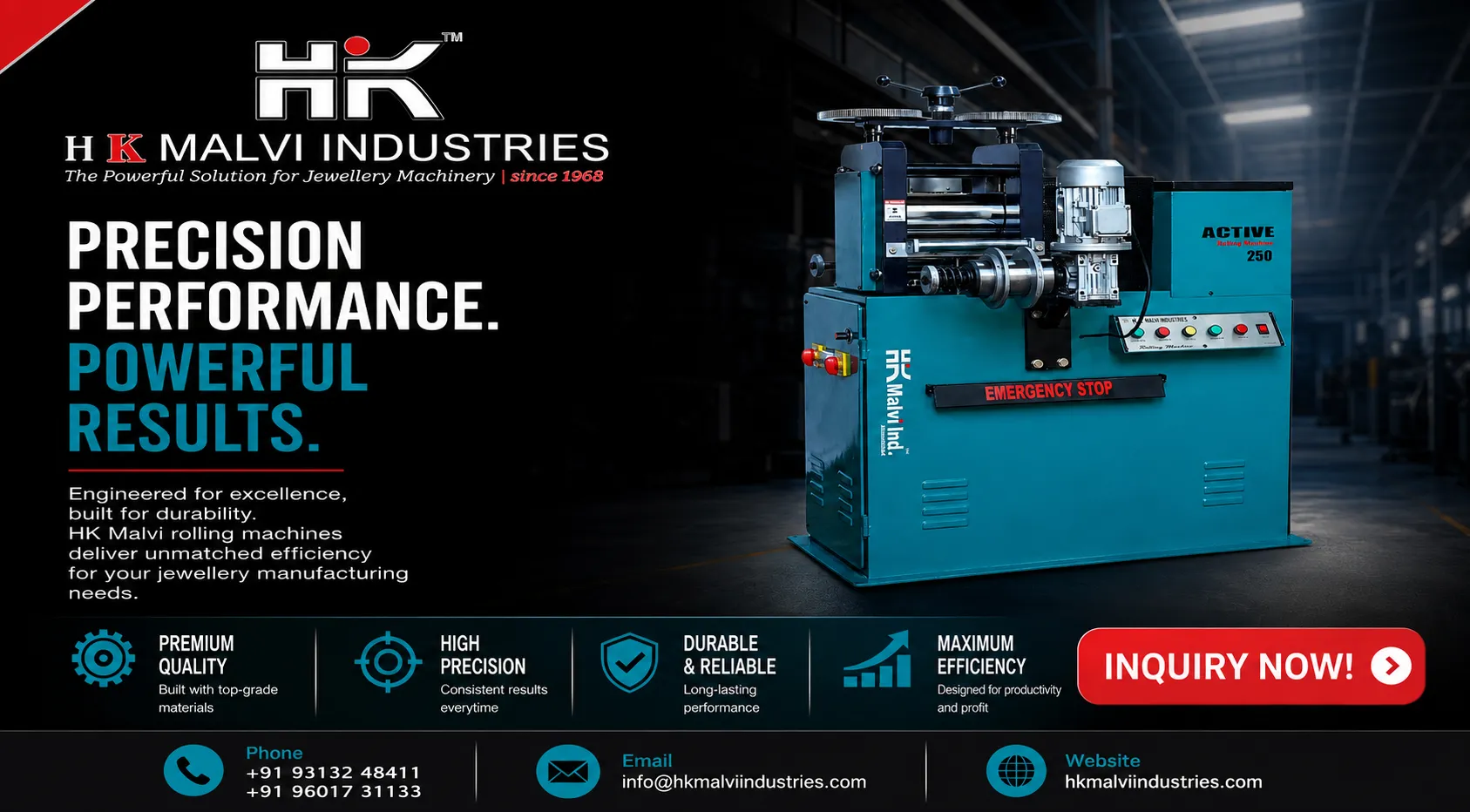 why leading jewellers choose precision rolling machine