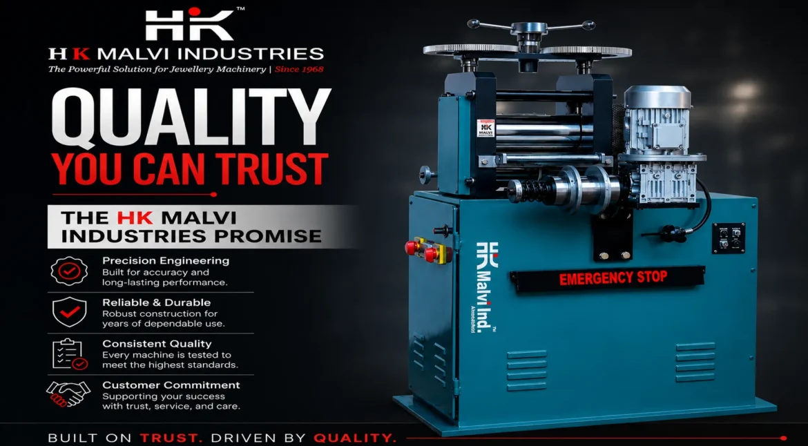 machinery improves jewellery production quality