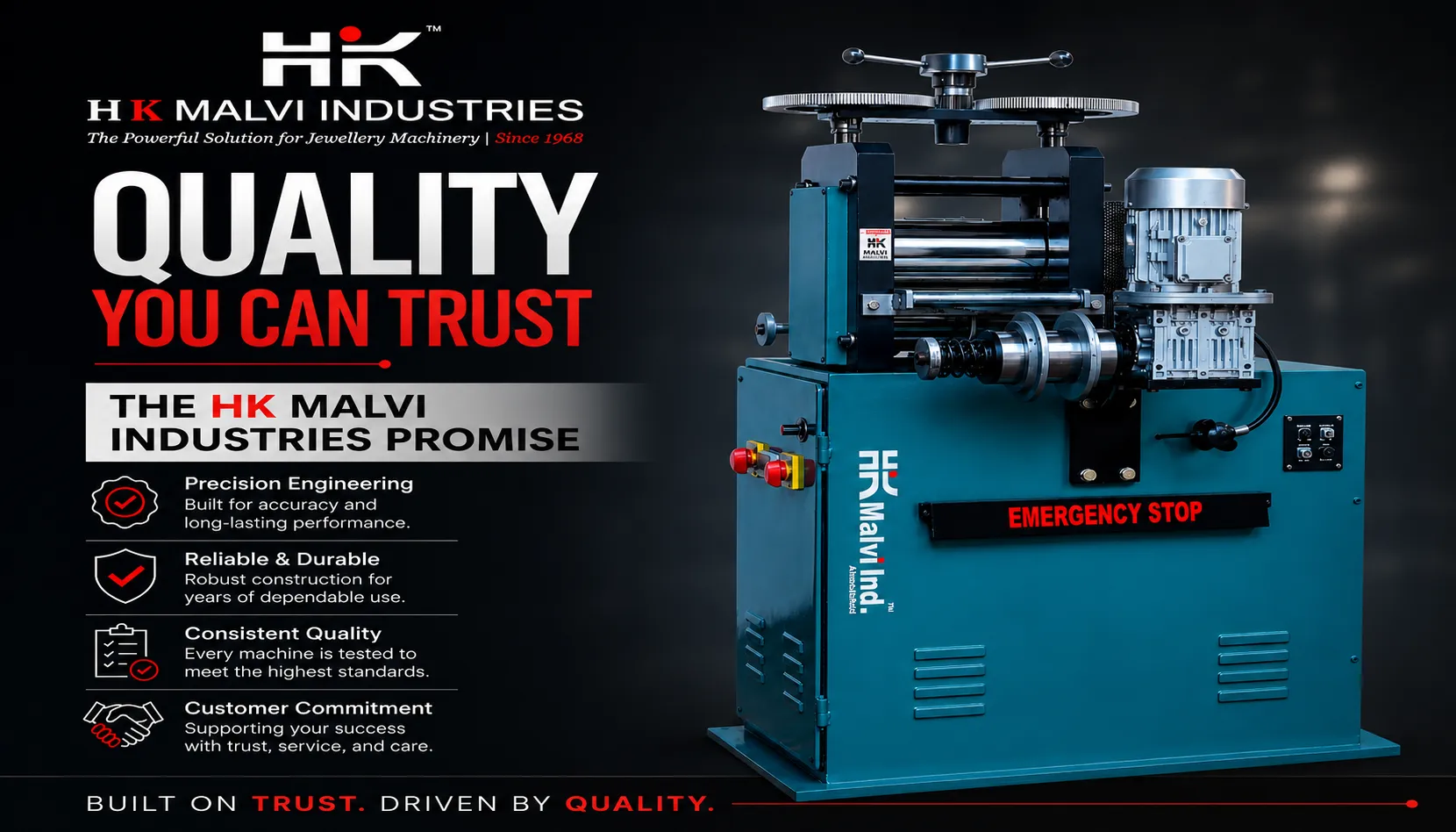 machinery improves jewellery production quality